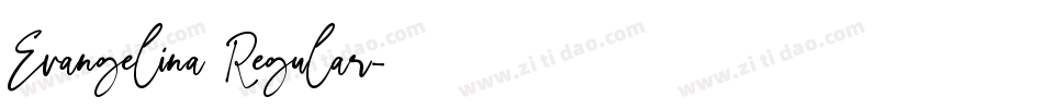 Evangelina Regular字体转换